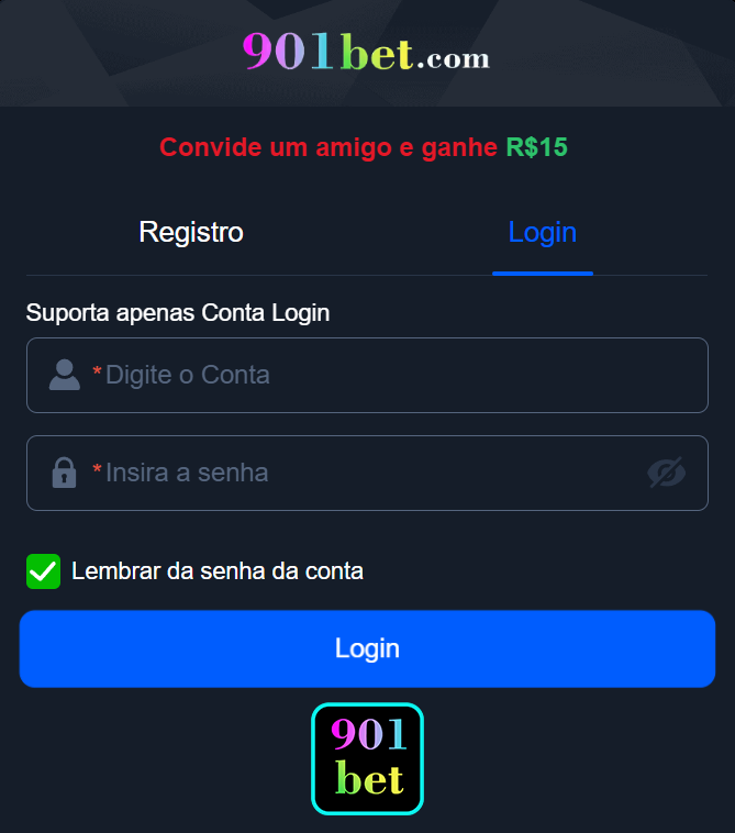 Login seguro na 901bet.com